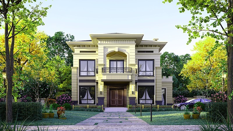 宝兴中式合院住宅，开放庭院与邻里乡亲更亲近